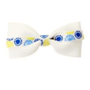 NWT Gymboree bow clip girls yellow blue white hair barrette dandelion NEW